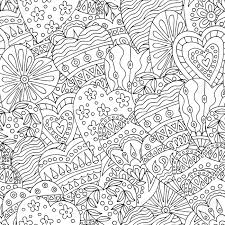 Coloring page with heart and abstract element isolated. Abstract Seamless Pattern With Hand Drawn Hearts Doodles For Coloring Book Pages For Valentine S Day Royalty Free Cliparts Vectors And Stock Illustration Image 117373638