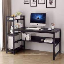 ( 4.0 ) stars out of 5 stars 12 ratings , based on 12 reviews Tribesigns Computer Desk With 4 Tier Storage Shelves 60 Inch Modern Large Office Desk Computer Table Studying Writing Desk Workstation With Bookshelf And Tower Shelf For Home Office Walmart Com Walmart Com