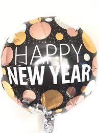 Happy New Year Balloons New Year S Eve Party Decor New Etsy Black And Gold Balloons New Years Eve Party Holiday Party Decorations