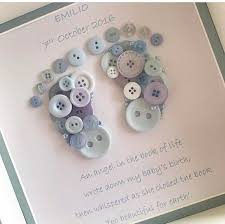 This Foot Print Button Picture Is A Treasured Keepsake For Any Angel Baby The Wording Is Just An Example And I Angel Baby Keepsake Angel Baby Gifts Baby Angel