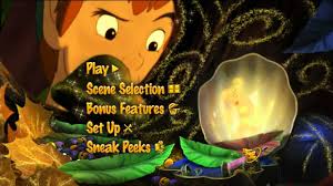 Disney S Peter Pan In Return To Neverland Pixie Powered Edition 2008 Menu Youtube