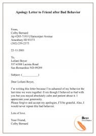 Apology Letter Template To A Friend Sample Example Best Letter Template Lettering Apology Letter To Friend Cool Lettering