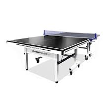 Indoor and outdoor table tennis tables are very similar. Double Happiness Indoor Premium 190 Table Tennis Ping Pong Table Black Top With Free Accessories Package