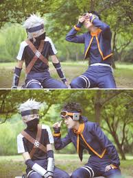 Ahh They Re So Cute Kakashi Obito Cosplay Cosplay Anime Cosplay Characters Manga Cosplay