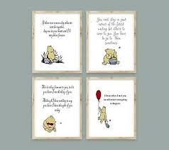 Set Of 4 Classic Quote Winnie The Pooh Prints A4 Nursery Wall Prints Poster 9 99 Picclick Uk
