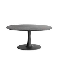 Anchor a modern dining space with our elegant oval dining table. Columna Oval Dining Table Black Oak By Glassdomain Co Uk