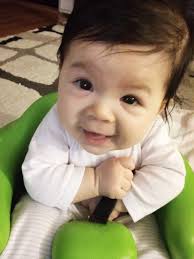 Technically anyone can have blue/green eyes just by spontaneous mutation. Beauty And The Beast Prom Half Korean Half White Baby Girl