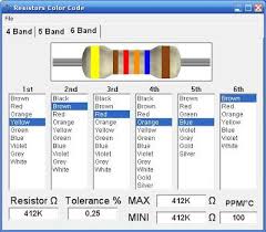 Decodificador De Resistencias De 4 5 Y 6 Bandas De Colores Resistors Color Code Codigo De Colores Colores Electronica