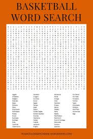 March Madness Party Games Basketball Word Search In 2020 March Madness Parties Team Word Basketball