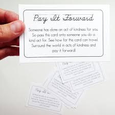 Pay It Forward Game Printable Free Printables Pay It Forward Free