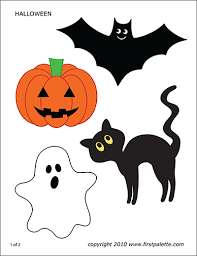 Put tape at the back of each bat and stick them onto walls, windows or bulletin boards. Bats Free Printable Templates Coloring Pages Firstpalette Com Halloween Coloring Halloween Stencils Printable Halloween Decorations