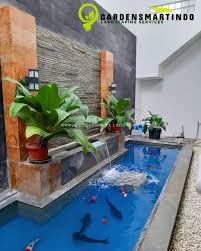 Gambar kolam ikan depan rumah yang bisa menjadi inspirasi. Jasa Kolam Ikan Koi Minimalis Gardensmartindo Com Postingan Facebook