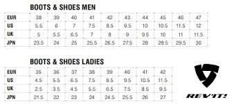 Revit Boots Size Chart Muziker Es