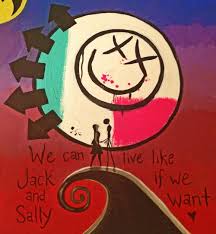 Blink 182 We Can Live Like Jack And Sally Blink 182 We Can Live Like Jack And Sally If We Want I Miss You How Did I Not Make This Connection Before Blink 182 Miss You Blink 182 Jack And Sally