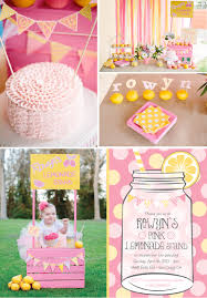 Theme Birthday Decoration Ideas For Girls Pink Lemonade Girl Summer 1st Birthday Party Planning Ideas Decor Pink Lemonade Party Lemonade Party 1st Birthday Parties