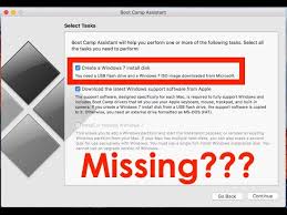 Get Create A Windows 7 Install Disk Option On Bootcamp Assistant Youtube