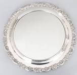 Bandeja con espejo plateado estilo vintage - Etsy México