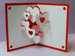 Find and save ideas about heart cards on pinterest. Hearts 3d Pop Up Greeting Card Pop Up Greeting Cards Cards Handmade Valentines Cards