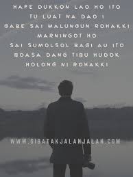 Holan au do mangantusi rohami. Lirik Dan Chord Memori Tao Toba Century Trio