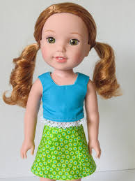 Oh Sew Kat! Doll Clothes Skirt Sewing Pattern PDF Fits 14.5 Inch Dolls Like  Welliewishers™ : Sixth Grade Skirt, Easy to Sew Doll Clothes
