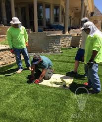 With a faux grass lawn such as astroturf you can have the appeal of a maintained lawn without all the work. Installing Artificial Grass Between Pavers Sgw