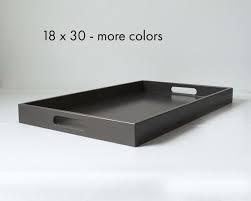 This is a hand made serving tray that is just perfect for serving breakfast in bed to your sweetie! 30 X 18 Extra Large Ottoman Tray Modern Coffee Table Tray Etsy