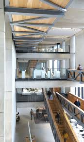 Manchester Metropolitan University Art School Extension With Wooden Stairs And Bridges By Feilden Clegg Bradley Interior Design School Atrium Design Art School