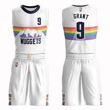 Atlanta boston brooklyn charlotte chicago cleveland dallas denver detroit golden state houston indiana l.a. Authentic Men S Jerami Grant White Jersey 9 Basketball Denver Nuggets Suit City Edition