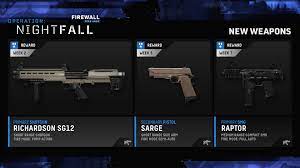 Overall, the entire dlc will include two new characters, two new maps, a secondary weapon called the nerve gas mine, and new primary weapons . Firewall Zero Hour Operation Nightfall Update Adds New Maps Contractors And More May 21 Playstation Blog