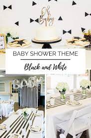 Black And White Baby Shower For A Boy White Baby Showers Black And White Baby Modern Baby Shower Games