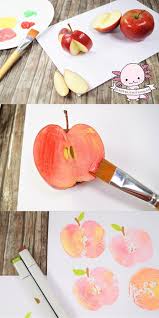 Apfel Basteln Mit Papierteller Und Apfelkerngehause Basteln Mit Kindern Apfel Basteln Bastelideen Und Papierteller