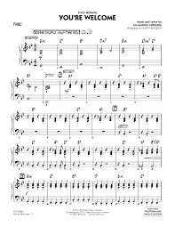 Well, come to think of it kid, honestly i can go on and on i can explain every natural phenomenon the tide, the grass, the ground, oh that. John Wasson You Re Welcome From Moana Piano Sheet Music Pdf Notes Chords Children Score Jazz Ensemble Download Printable Sku 368551