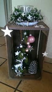 Weinkiste Dekoriert Weihnachtsdekoration Weihnachten Dekoration Deko Weihnachten