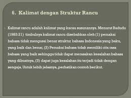 1.orangtua itu mengantar anak ke sekolah. Kalimat Rancu Hal
