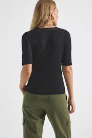 Derek Lam 10 Crosby Women's Adrian Ribbed Tee