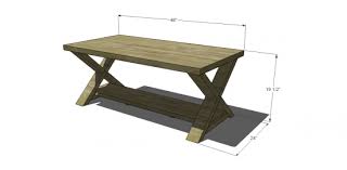 Be sure to browse through all the free coffee table plans so you can choose a style that's right for your home and requires a. Free Diy Furniture Plans To Build An X Coffee Table The Design Confidential