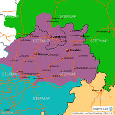 Zertifiziert & garantiert damit sicheres buchen. Stepmap Bielefeld Osnabruck Munster Landkarte Fur Deutschland