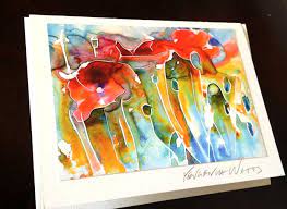 Learn how to make simple watercolor cards that you'll enjoy making just as much as your friends and family will enjoy receiving. How To Make Greeting Cards With Your Art Art By Yevgenia Watts