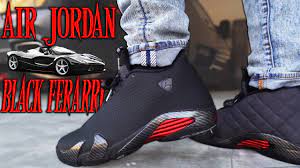 Parity \u003e jordan retro 14 black, up to. Air Jordan 14 Black Ferarri Review And On Foot In 4k Youtube