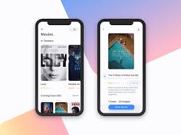 Movie App A Simple But Easy To Navigate Interface For Quickly Browsing Movies Of Interest Bhuku Should Also Emula Ios App Design Movie App Mobile App Design