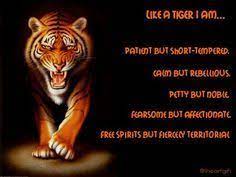 Tiger Quotes Like A Tiger I Am Patient But Short Tempered Calm But Rebellious Petty But Noble Fearsome But Affec Tiger Quotes Tiger Images Funny Quotes