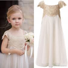 Aliexpress Com Buy 2016 Tulle Lace Flower Girl Dresses Long Party Pagea Flower Girl Dresses Vintage Flower Girl Dresses Champagne Toddler Flower Girl Dresses