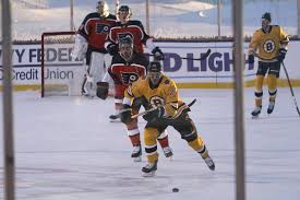 The bruins and flyers are now schedule to play on the same surface sunday evening.christian petersen/getty. Pastrnak Has Hat Trick Bruins Rout Flyers 7 3 In Lake Tahoe