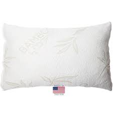 Shredded Memory Foam Pillow With Bamboo Cover Made In The Usa Hotel Collection Stays Cool Hypoallergenic And Du Foam Pillows Memory Foam Pillow Pillows