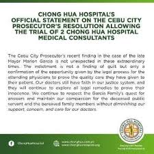 Here are the list of chong hua hospital&#39;s esteem list of professional health care doctors, experts and specialists. Hospital Vows To Support Doctors Facing Trial Over Barili Mayor S Death Cebu Daily News