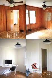 Perhaps the most enduringly popular option for updating plain paneling is wainscoting. The Wood Panelling Room Before And In Progess All Sorts Of Pretty