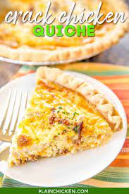 Crack Chicken Quiche Plain Chicken