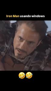 El clásico pantallazo azul parece más grave en el sistema operativo del  traje de Iron man 😅😂😂😂, ., ., ., ., ., ., #ironman #tonystark  #robertdowneyjr #marvel #marvelfilms #ucm #avengers ...