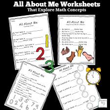 The book has pages for the student to cut out, simple animal opinions a worksheet to print a short, printable worksheet about the likes and dislikes of a student. All About Me Worksheets That Explore Math Concepts