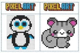 Fichier Modeles Pixel Art Pour Les Temps D Autonomie Pixel Art Pixel Art A Imprimer Et Modele Pixel Art